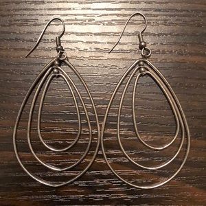 Hoop, layered earrings